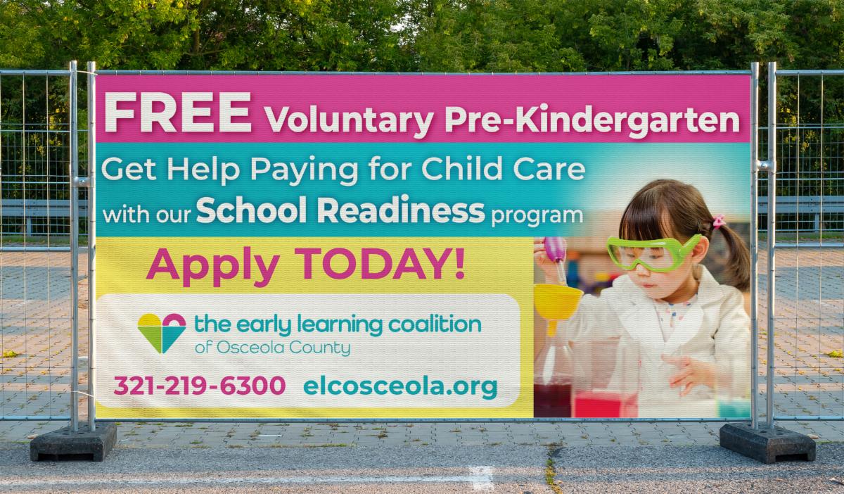 ELC Fence Banner displayed